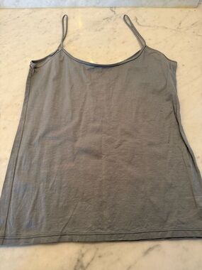Women’s Morgan Le Fay Blue Grey Spaghetti Strap Cami Top Minimalist 90s